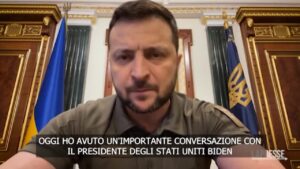 Zelensky: “Il supporto degli USA non ha precedenti”